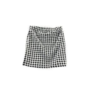 Art Class Girls Black White Houndstooth Plaid Mini Skirt Youth Size Small 6/6X